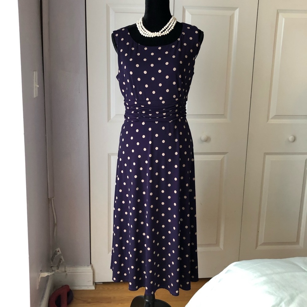 SienaStudio Eggplant/Beige Long Dress Size L